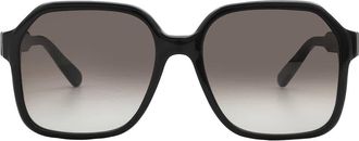 Ferragamo Salvatore Ferragamo Grey Gradient Square Ladies Sunglasses SF1069S 001 56