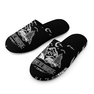 Generic Keep It Simple Camping Camp Mens House Slippers Slip Indoor Slipper On Shoes Warm Outdoor