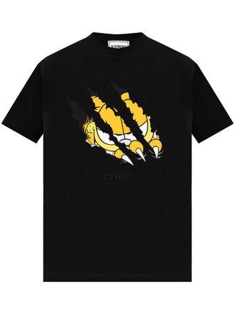 Iceberg T-shirt con stampa x Garfiled - Nero