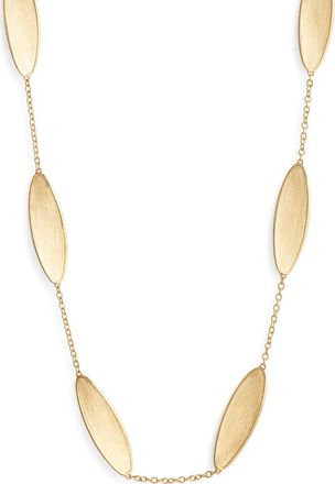 Marco Bicego Lunaria Twist Necklace in Gold at Nordstrom, Size 18