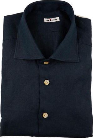 Kiton Hombre, Camisas, Azul, Talla: L