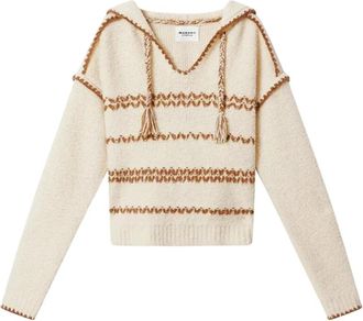 Isabel Marant Romera Pullover - Dames - Hoodies - Beige - L - Wol - Hoodies & sweatvesten
