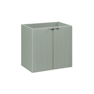 Petits Meubles Mueble bajo lavabo 60cm 2 puertas paneles de melamina y mdf verde