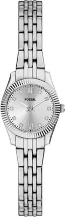 Fossil Scarlette Mini Bracelet Watch, 20mm in Silver at Nordstrom