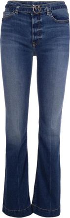 Pinko Flared Jeans - Dames - Flared Jeans - Blauw - W32 - Katoen - Jeans
