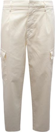 Dondup Luka Cargo Broek - Heren - Straight fit broeken - Wit - W29 - Katoen - Broeken