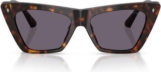 Jimmy Choo London 53mm Cat Eye Sunglasses in Havana/violet at Nordstrom
