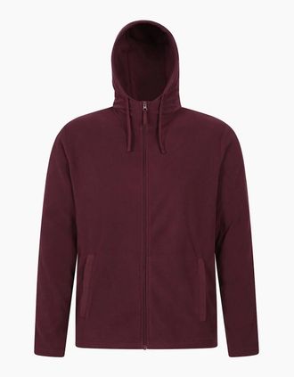 Mountain Warehouse Mens Mountain Warehouse Mens Camber Fleece Full Zip Hoodie - Red - Size: 42
