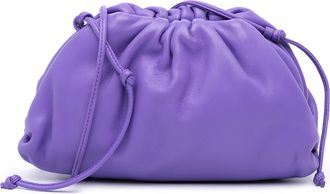 Bottega Veneta Pre-owned Womens The Pouch Clutch Leather Bag - Purple - One Size