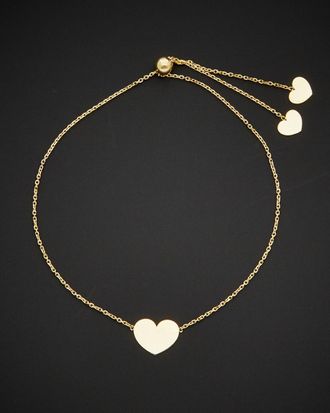 Italian Gold, Inc 14K Italian Gold Adjustable Heart Bracelet