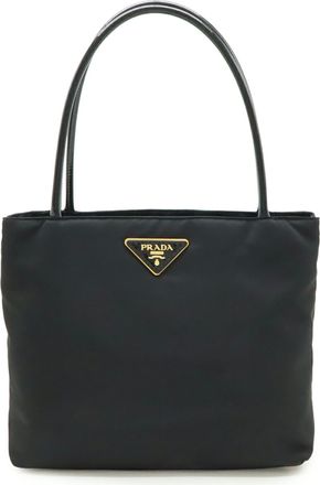 Prada Black Nero Nylon Shoulder Bag Tote Bag (Pre-Owned)