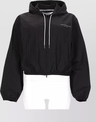Alexander Wang hooded logo parka coat