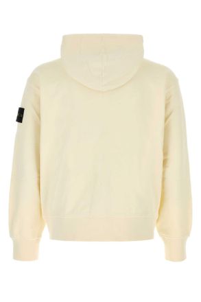Stone Island Sweater Hoodie - White