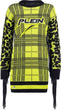 Philipp Plein Knit Dress Tartan