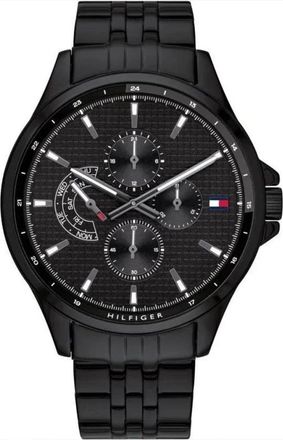 Tommy Hilfiger Accessoires, Heren, Zwart, ONE Size, 1791611 Horloge