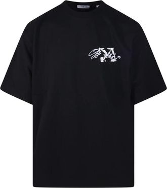 Off-white Stroke 2 Arrow Skate S/S Tee - Heren - T-shirts - Zwart - S - Katoen - Tops