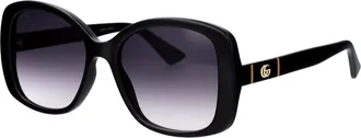Gucci Womens Sunglasses Black-Grey Black-Black-Grey Injected Black/black/grey