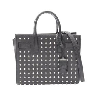 Saint Laurent Pre-owned Handbags, female, Black, Size: ONE SIZE Pre-owned Leather Handbag