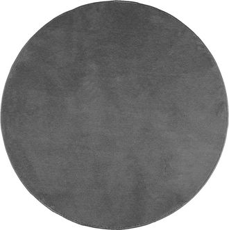 vidaXL Alfombra De Pelo Corto Oviedo Gris Antracita &Oslash; 200 Cm Vidaxl