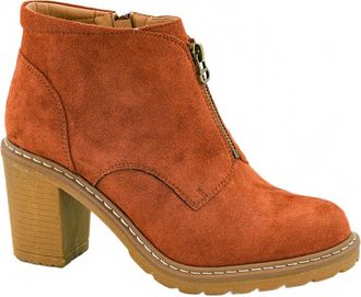 Corkys Footwear Womens Graham Cracker Faux Suede Boot In Rust