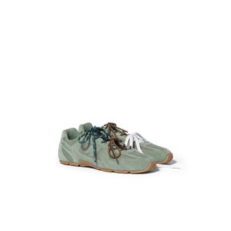 Miu Miu New Balance X Miu Miu 530 Sl Suede And Mesh Sneakers, Woman, Sage Green, Size 35,5
