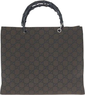 Gucci Bamboo Gg Tote (Authentic Pre-Loved)