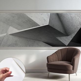 Tulup Carta Da Parati Autoadesiva - Fotomurale Adesivo - Soggiorno Moderno - Resistente - Strutture Geometriche 250x104 Cm