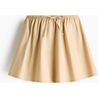 H&M Flared Skirt in Beige at Nordstrom, Size Xx-Small