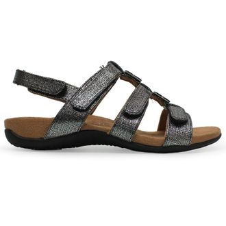 Vionic Rest Amber Synthetic Womens Casual Sandals - Black Metallic - Size:UK 5.5