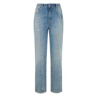 Diesel Straight Jeans, female, Blue, Size: W26 Classic Jeans
