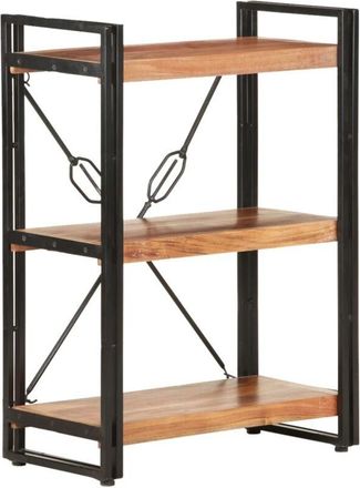 vidaXL Vidaxl - Estanter&iacute;a De 3 Niveles De Madera Maciza De Acacia 60x30x80 Cm