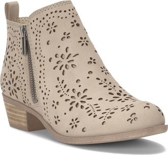 Lucky Brand Basel Bootie in Smoke Grey Oilynb at Nordstrom, Size 5.5