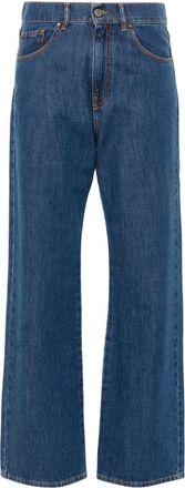 P.A.R.O.S.H. Cigan straight jeans - women - Cotton - L - Blue
