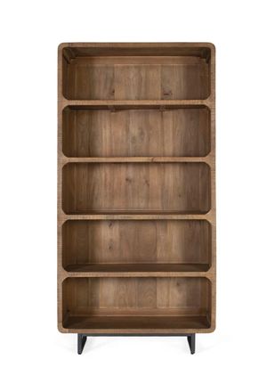 Giner&Colomer Librer&iacute;a de madera de mango 100 cm estilo n&oacute;rdico contempor&aacute;neo
