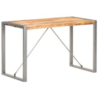 vidaXL Mesa De Comedor Madera Maciza De Mango Rugosa 120x60x75 Cm Vidaxl