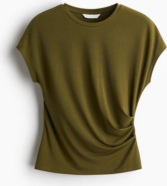 H&M Top mit Kappenärmeln - Green