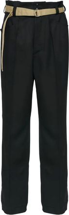 Maison Margiela Pantaloni dritti in lana - Blu