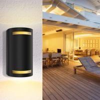 OEM Aplique De Pared Exterior Aigostar, Aplique De Pared De Aluminio Gu10, Iluminaci&oacute;n Led Impermeable Ip54, Para Uso Interior Y Exterior, Para Sala De Es