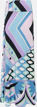 Pucci Vivara satin jersey maxi skirt