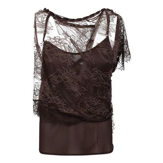 Pinko Top Skoda - - Tops - Donna - Marrone - S