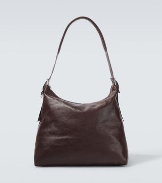 Christophe Lemaire Belted leather shoulder bag