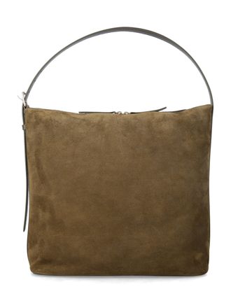 A.P.C. Vera Maxi Suede Shoulder Bag