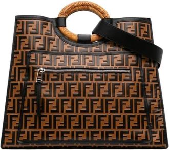 Fendi Pre-owned Runaway Shopper Satchel - Dames - Vintage Shopper - Bruin - ONE Size - Vintage