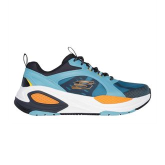 Skechers Heren-sportschoenen van monomesh (Blauw/oranje)