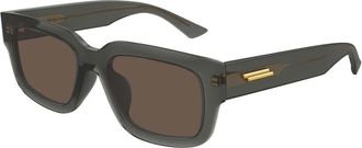 Bottega Veneta BV1359SA Asian Fit 004 Mens Sunglasses Grey Size 53