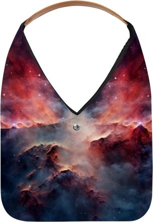 Generic Stars Nebula Reusable Lightweight Grocery Bags - Foldable Into Compact Pouch, Washable & Sturdy, Multipurpose for Shopping and Travel