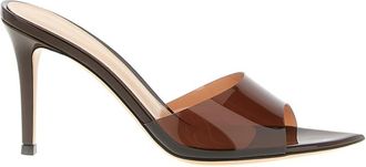 Gianvito Rossi Brown Open Toe Heels