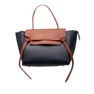 Celine Pre-owned Celine Mini Bicolor Smooth Calfskin Belt Bag Ladies C2HG817DK4BKW7QZ