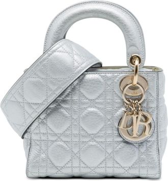 Dior Pre-owned Dior Mini Metallic Calfskin Cannage Supple Lady Satchel Ladies U7WG8DSWQIF0FO3E