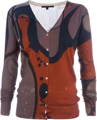 Christopher Kane Marble print cardigan - Blu